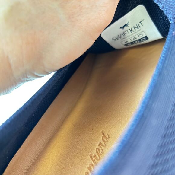 Wolf & Shepherd NWOT Derby Navy SwiftKnit Mesh Leather Slip On Loafer Size 14 - Picture 9 of 15